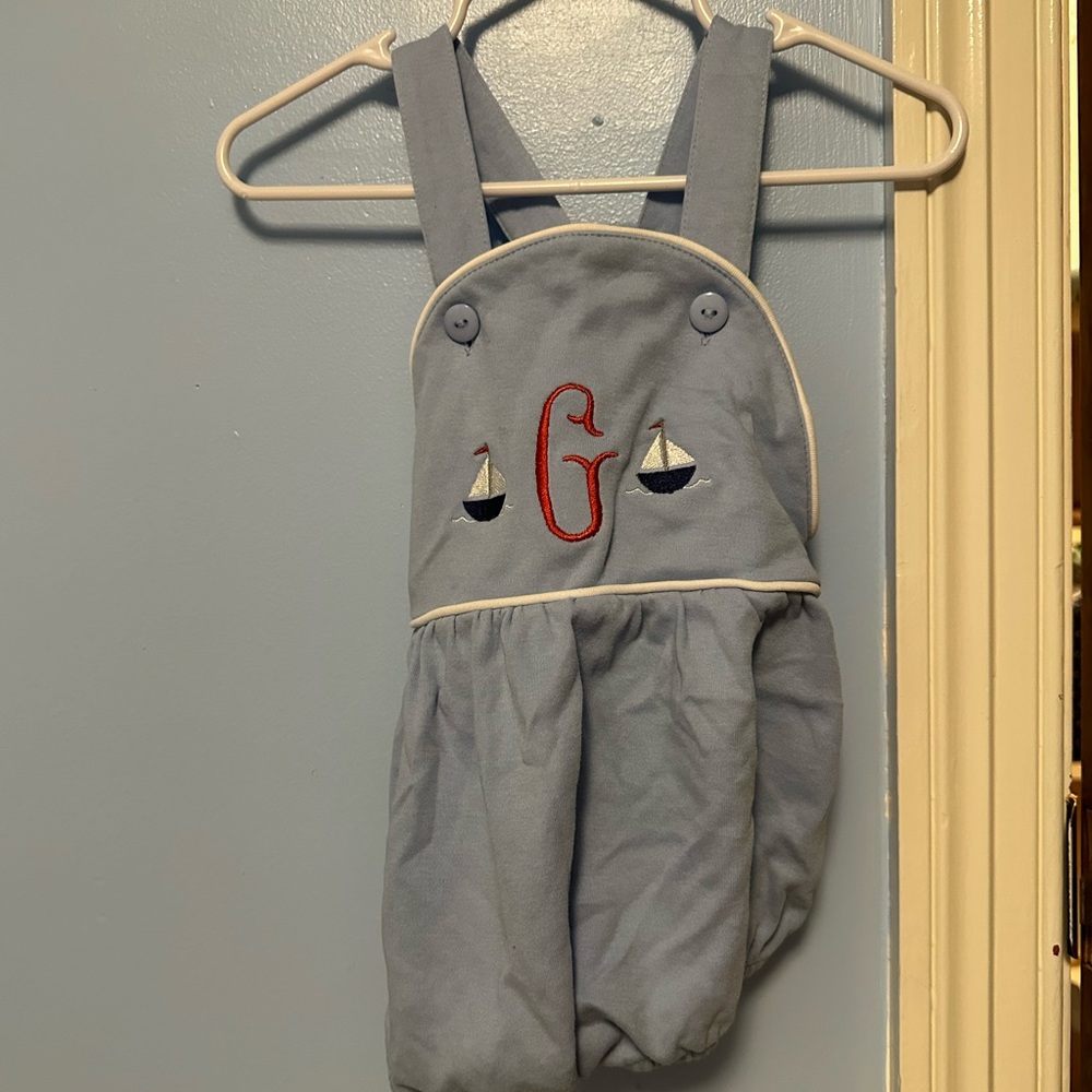 Monogram G sailboat sunsuit bubble